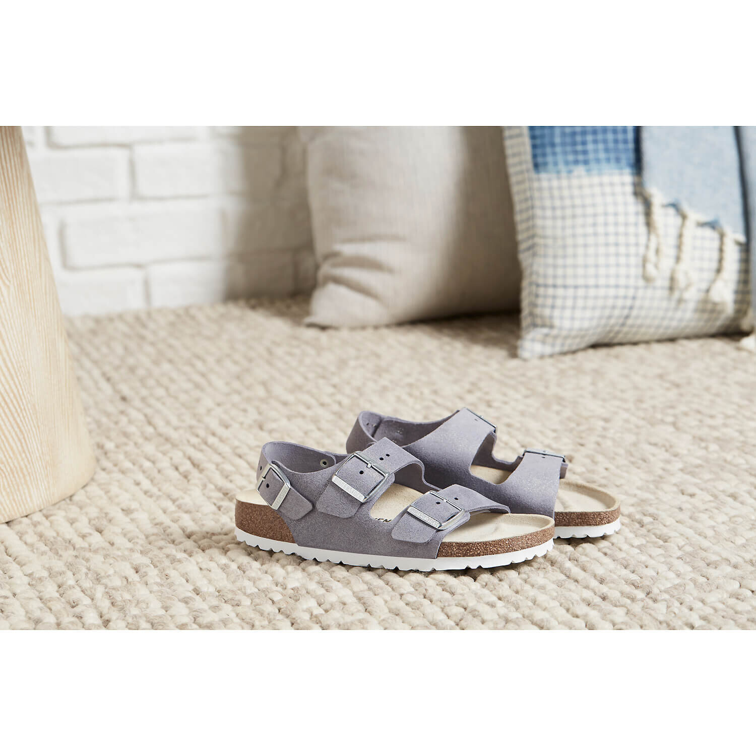 

Сандалии Birkenstock Sandale Milano VL Shimmering Purple Fog, цвет Flieder