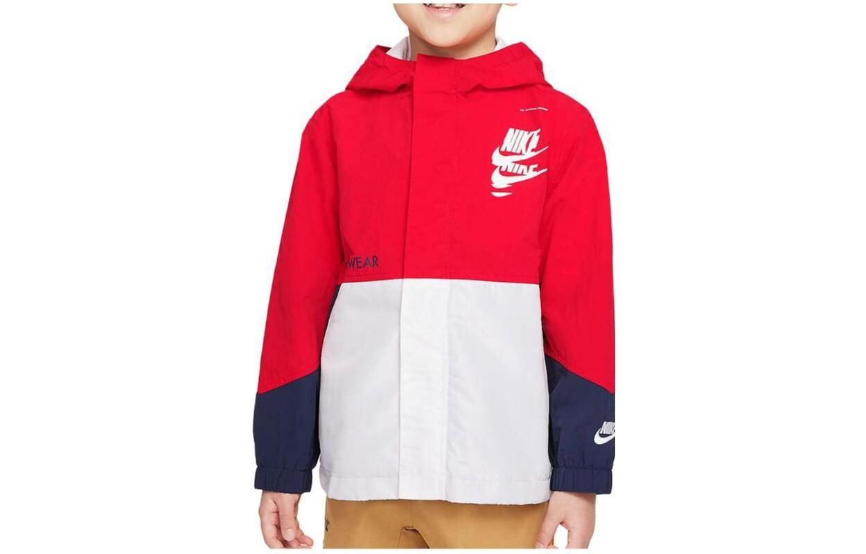 

Детская куртка Nike, белый/красный