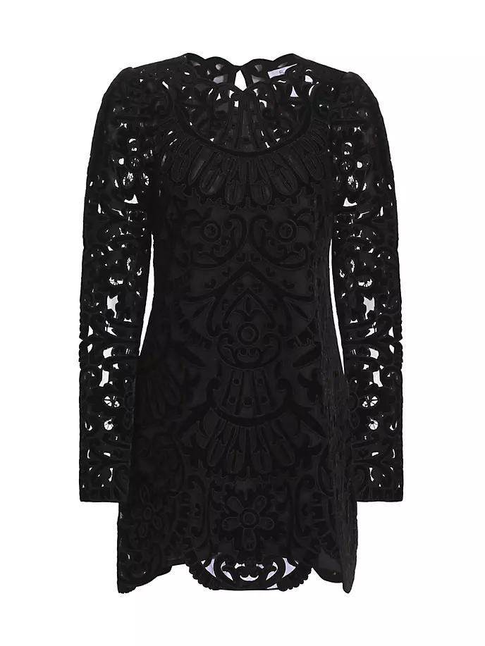 Бархатное платье Dana с вышивкой Sea, черный платье eleni viare бархатное с вышивкой 50 размер новое