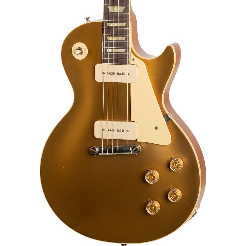 электрогитара les paul h h goldtop jet Электрогитара Gibson Custom 1954 Les Paul Goldtop Reissue VOS Electric Guitar - Double Gold
