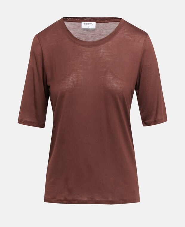 

Футболка Filippa K, красновато-коричневый