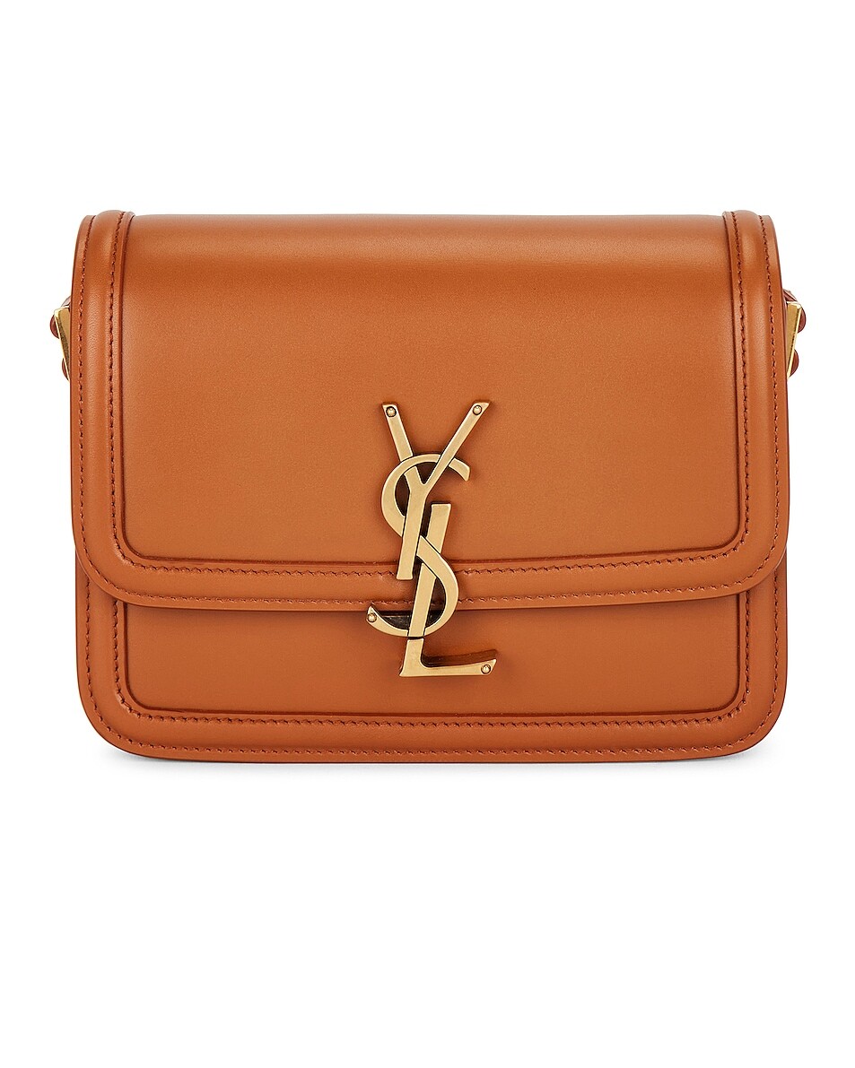 

Сумка кросс-боди Saint Laurent Small Solferino Satchel, цвет Dark Honey