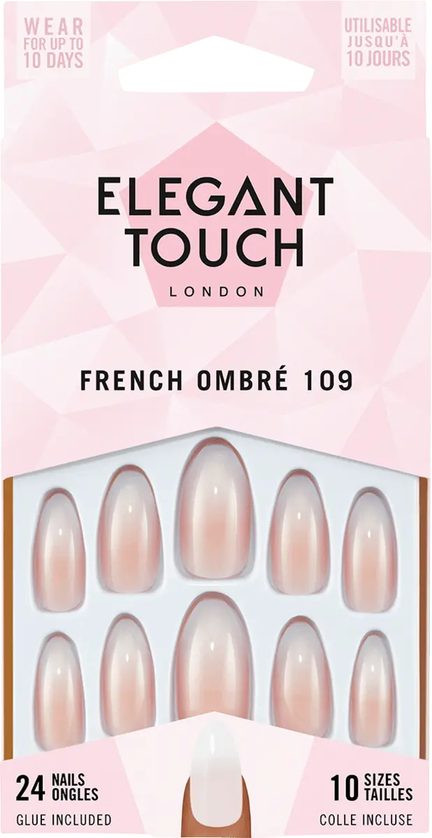 

Накладные ногти Luxes Looks French Ombre 24 шт. Elegant Touch