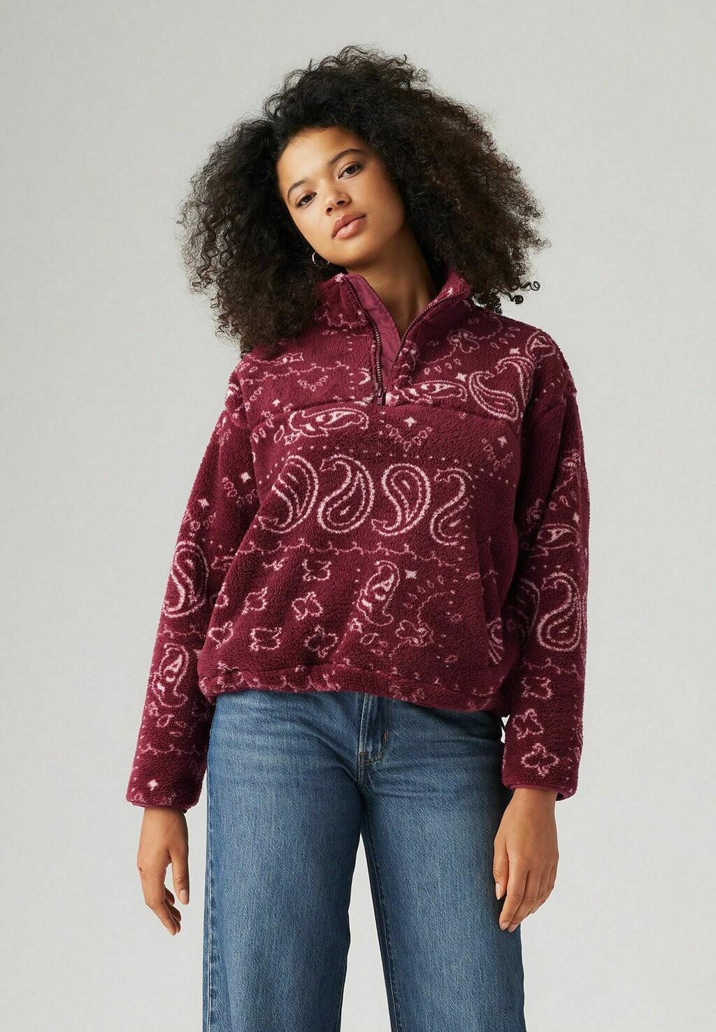 

Флисовый джемпер CANYON 1/4 ZIP Levi's®, цвет Mottled Red