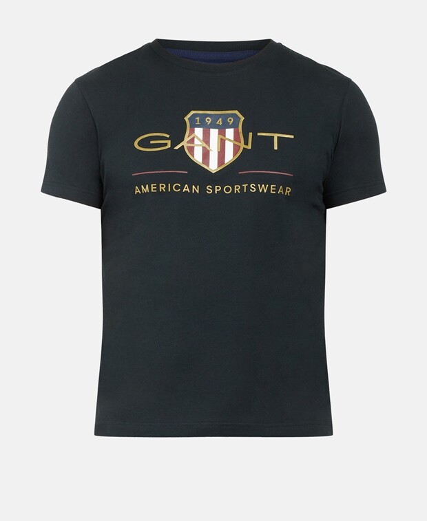 

Футболка Gant, цвет Caviar Black