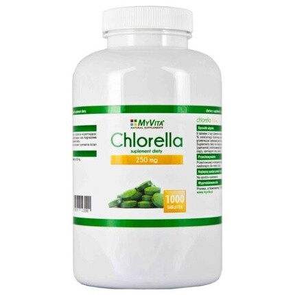 

Протеин высокого качества Chlorella Vulgaris 250 мг 1000 таблеток, Myvita