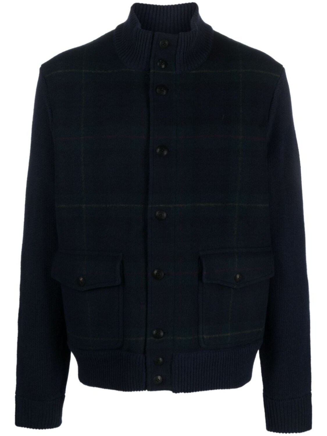 

Polo Ralph Lauren шерстяной кардиган с узором Polo Tartan, синий