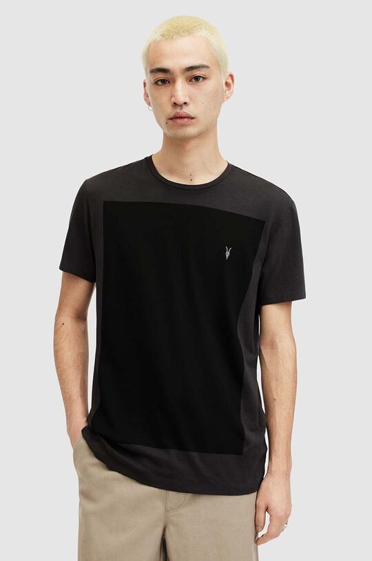 

Хлопковая футболка LOBKE SS CREW AllSaints, черный