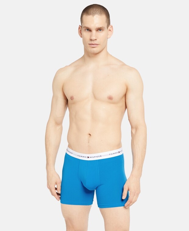 

Шорты-боксеры, комплект из 3 шт. Tommy Hilfiger, светло-синий