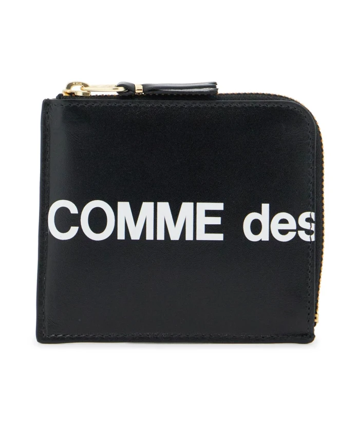 

Кожаный кошелек Maxi с логотипом Comme Des Garçons, черный