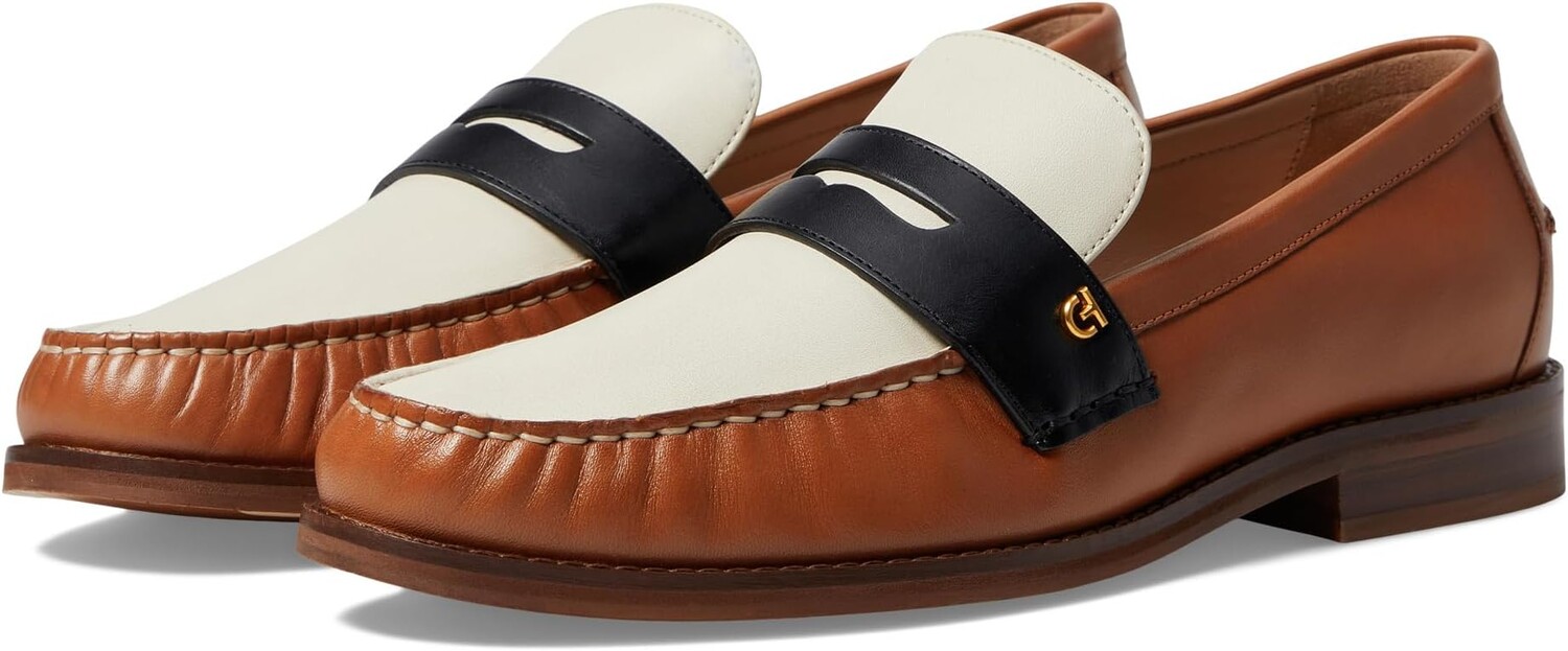 

Лоферы Lux Pinch Penny Loafer Cole Haan, цвет Pecan/Ivory/Black Leather