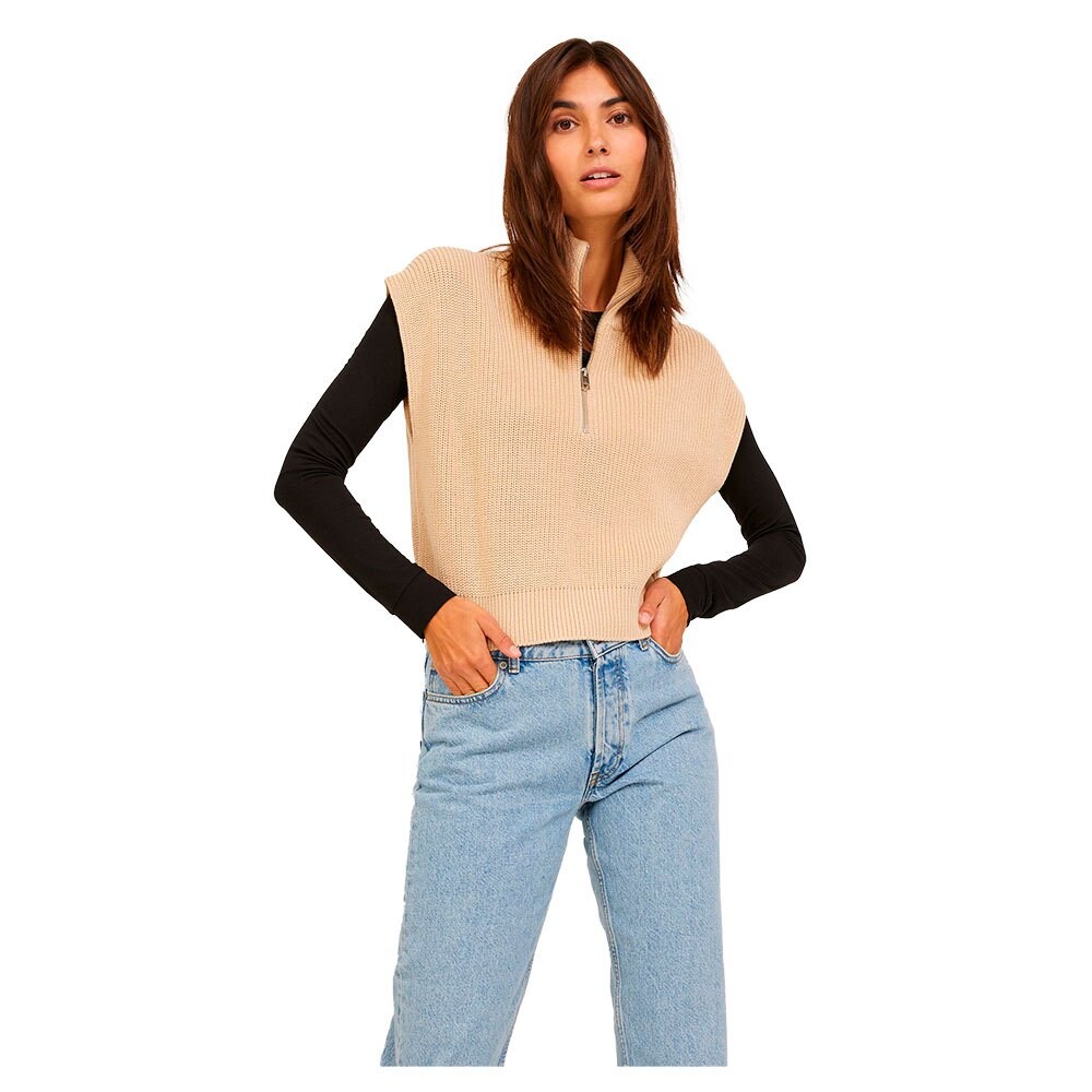 

Свитер Jack & Jones Florence Twist Half Zip, бежевый