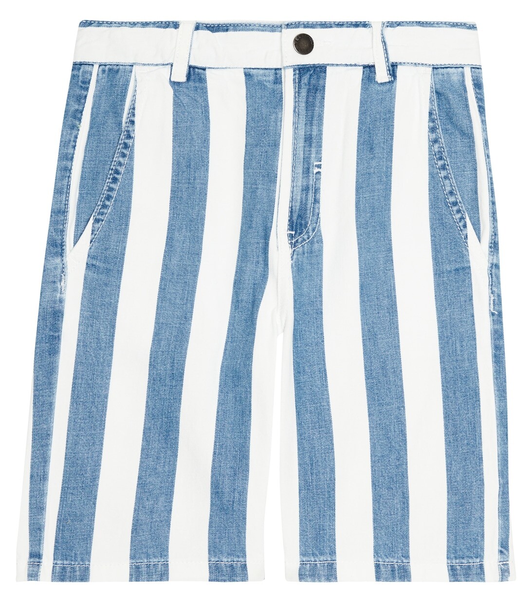 

Джинсовые шорты в полоску Stella McCartney Kids, синий