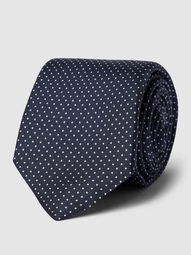 Шелковый галстук с узором по всей поверхности Tommy Hilfiger, темно-синий топ с узором по всей поверхности s oliver темно синий