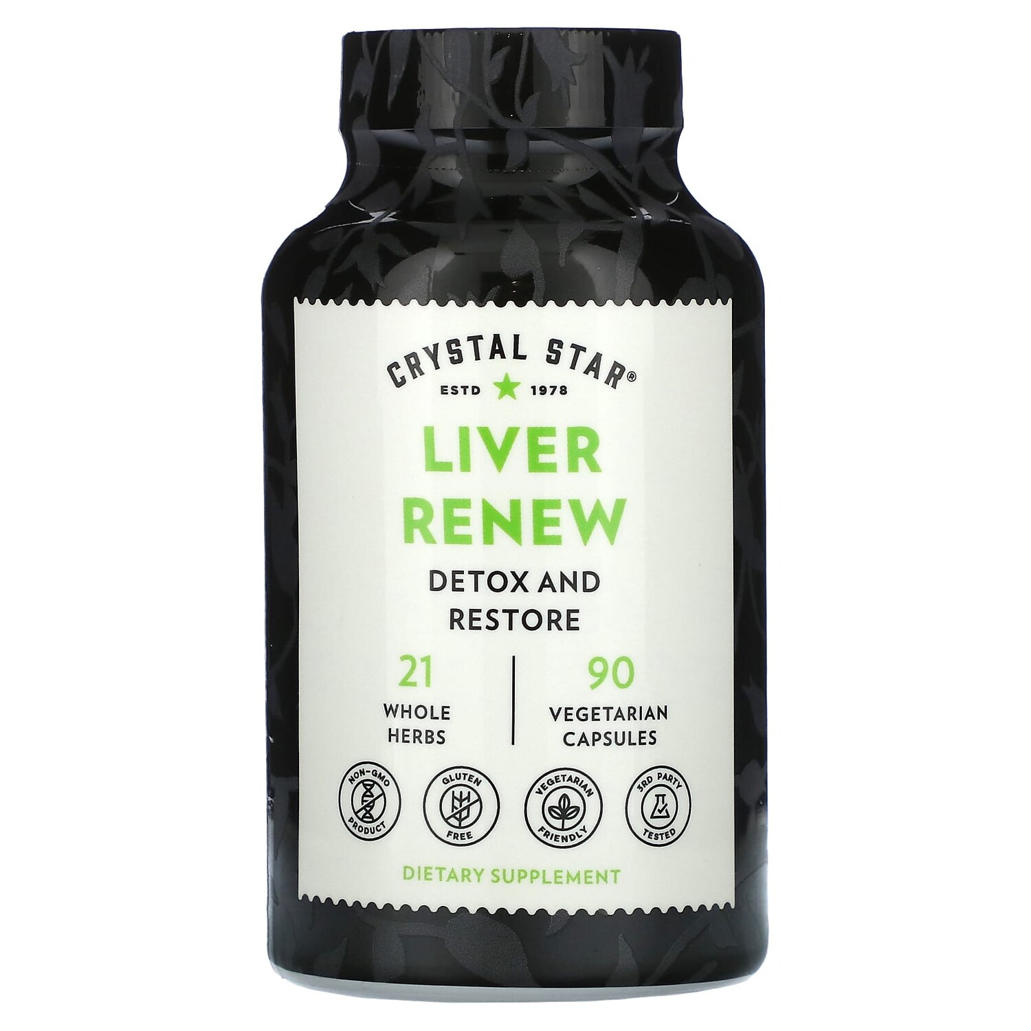 

Liver Renew, 90 вегетарианских капсул, Crystal Star