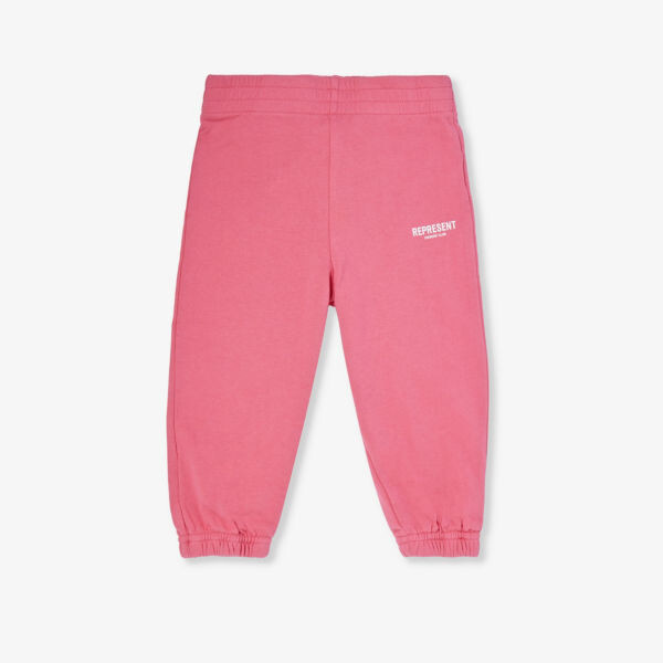 

Спортивные брюки из хлопкового джерси с фирменным принтом owner's club для детей 1–4 лет Represent, розовый