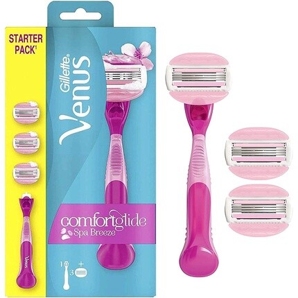 

Женская бритва Venus Comfortglide Spa Breeze с гелевыми подушечками для защиты кожи и 3 лезвиями, Gillette