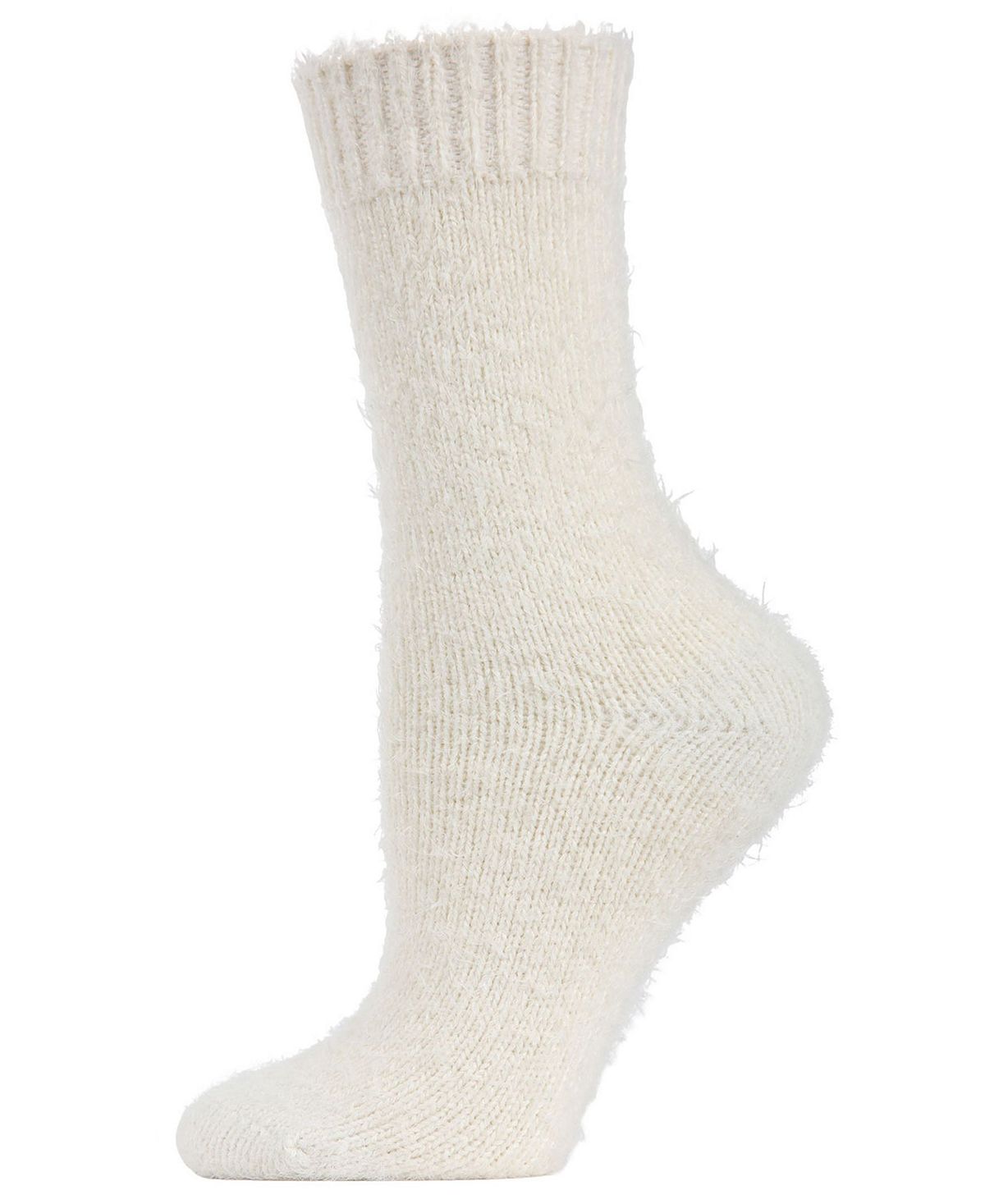 Теплые однотонные плюшевые женские носки для экипажа MeMoi