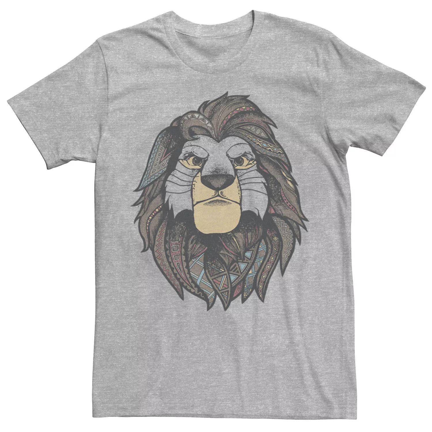 Мужская футболка The Lion King с геометрическим узором Mane Disney