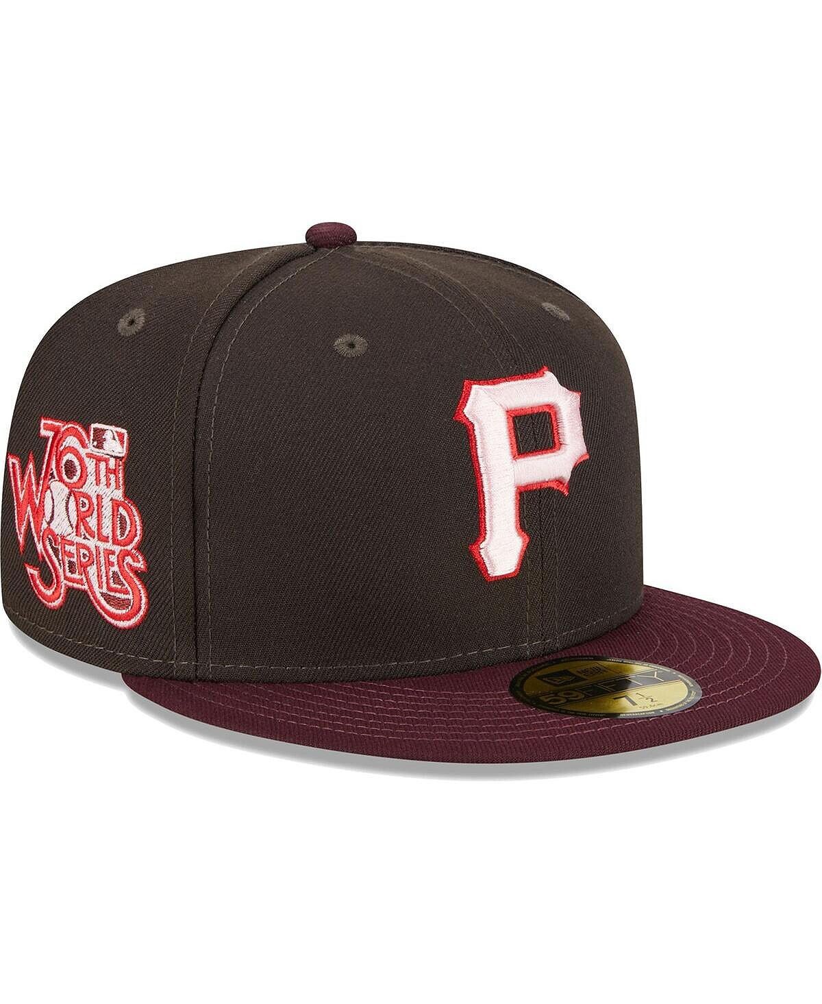 

Мужская коричнево-бордовая приталенная шляпа Pittsburgh Pirates Chocolate Strawberry 59FIFTY New Era