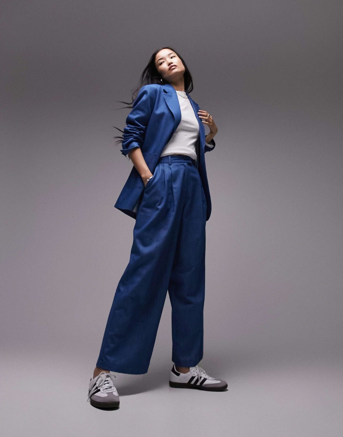 

Синие джинсовые брюки Topshop, Синий