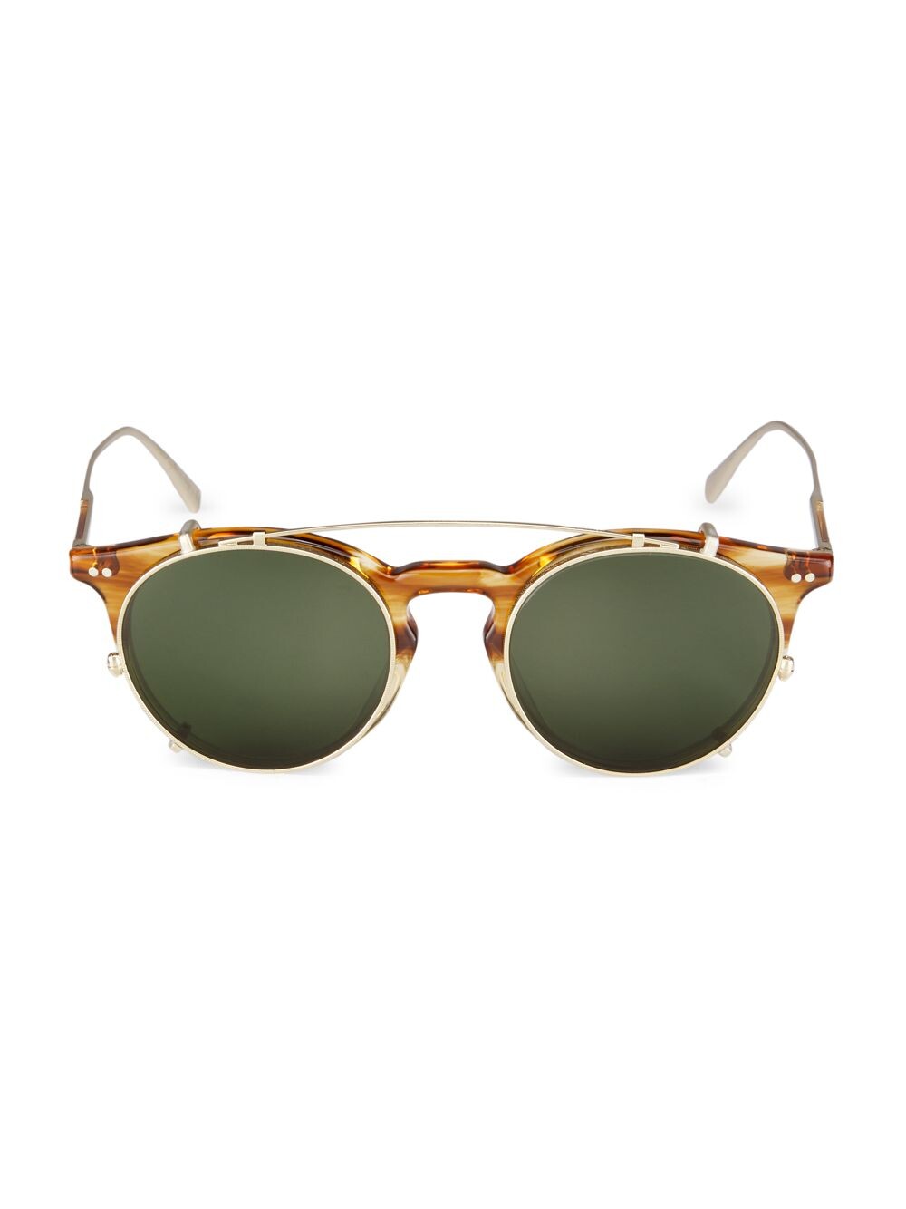 

Солнцезащитные очки Eduardo 48MM Pantos Brunello Cucinelli & Oliver Peoples, коричневый