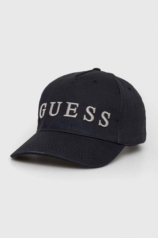 

Хлопковая бейсболка Guess, темно-синий