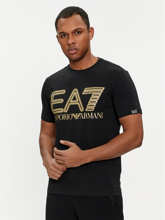 

Футболка стандартного кроя Ea7 Emporio Armani, черный
