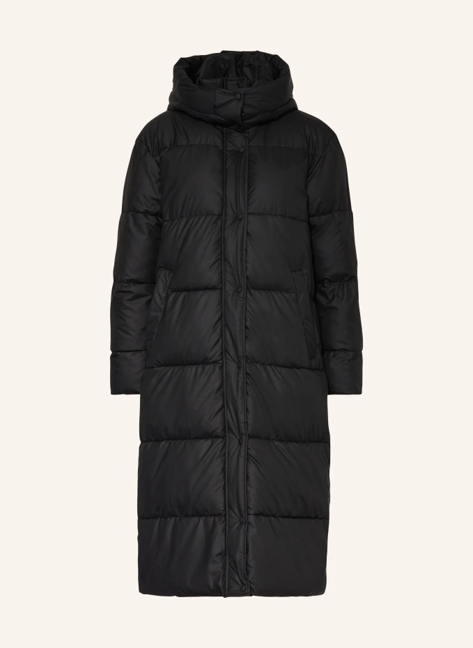 Jiry стеганое пальто со съемным капюшоном Rino & Pelle, черный пальто стеганое со съемным капюшоном модель бельвитессе wellensteyn черный
