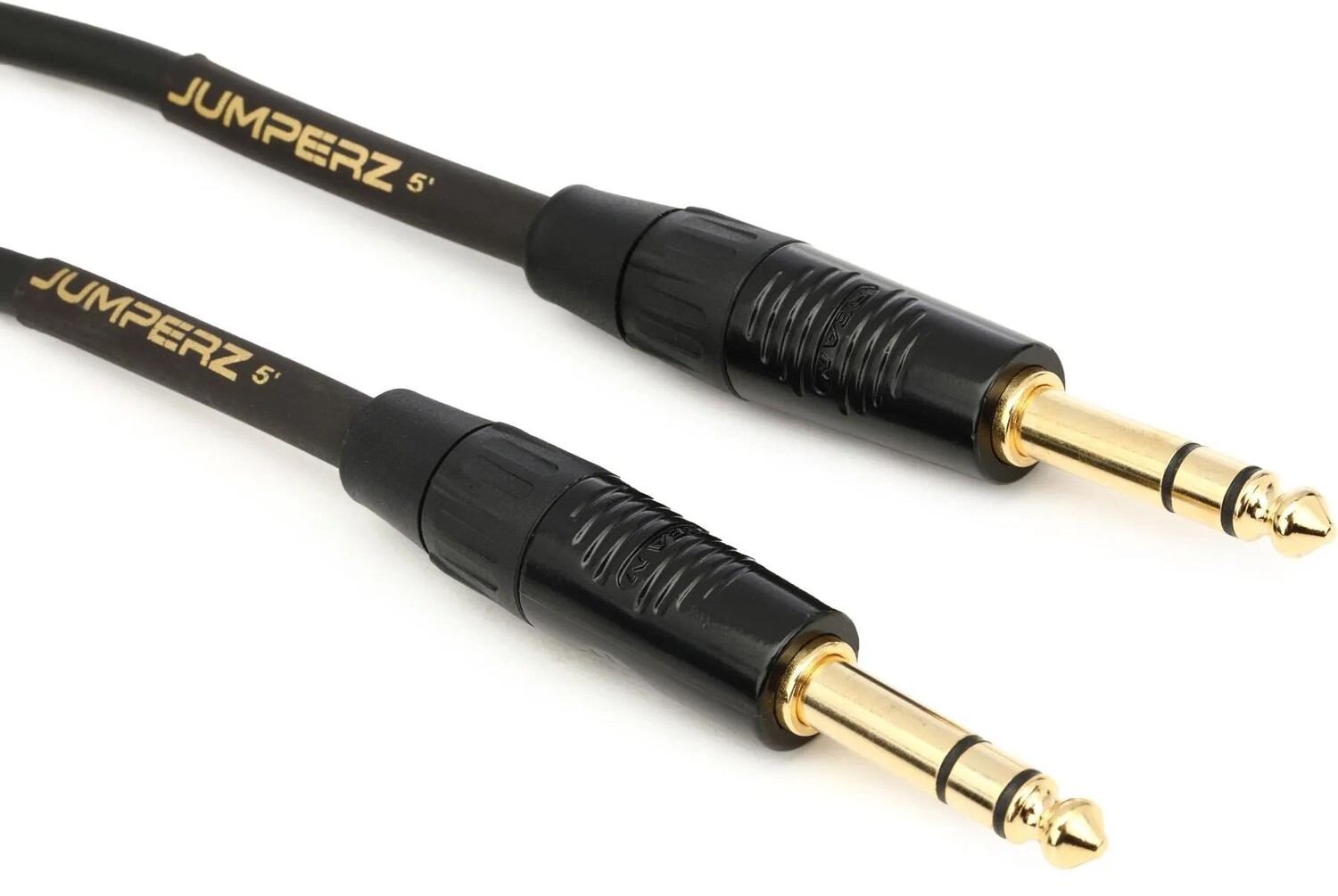 

JUMPERZ JG2TRS-5 Золотой соединительный кабель TRS-TRS — 5 футов