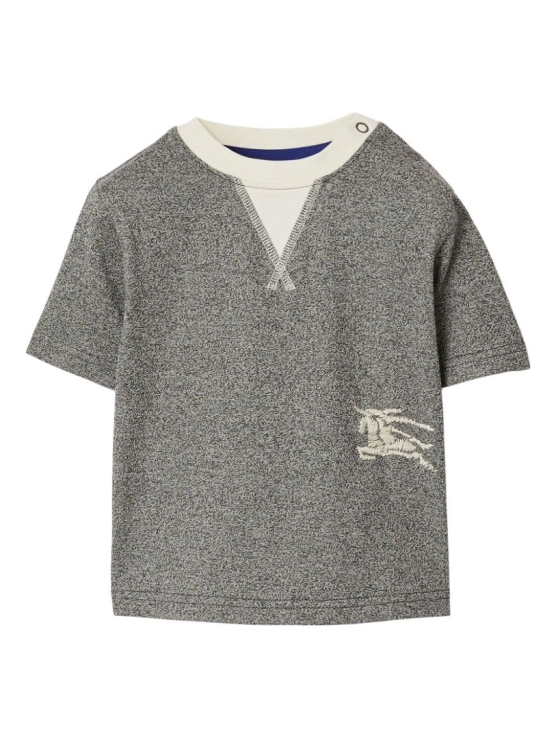 

Футболка с вышивкой EKD Burberry Kids, серый