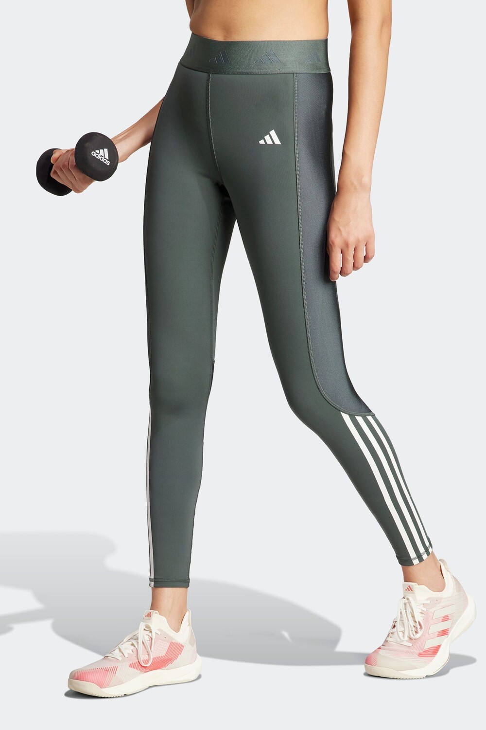 

Леггинсы полной длины Hyperglam с блеском Adidas, зеленый