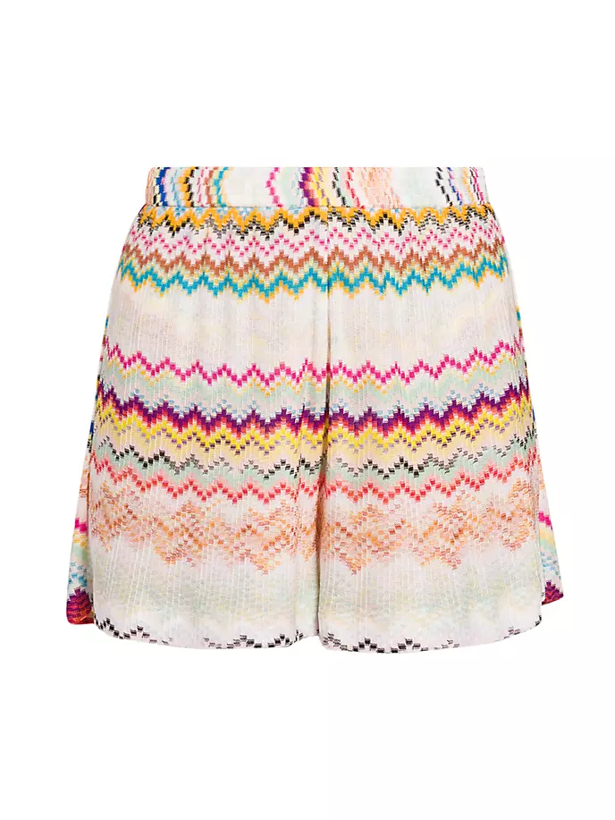 

Шорты с завышенной талией и шевроном Missoni, мультиколор
