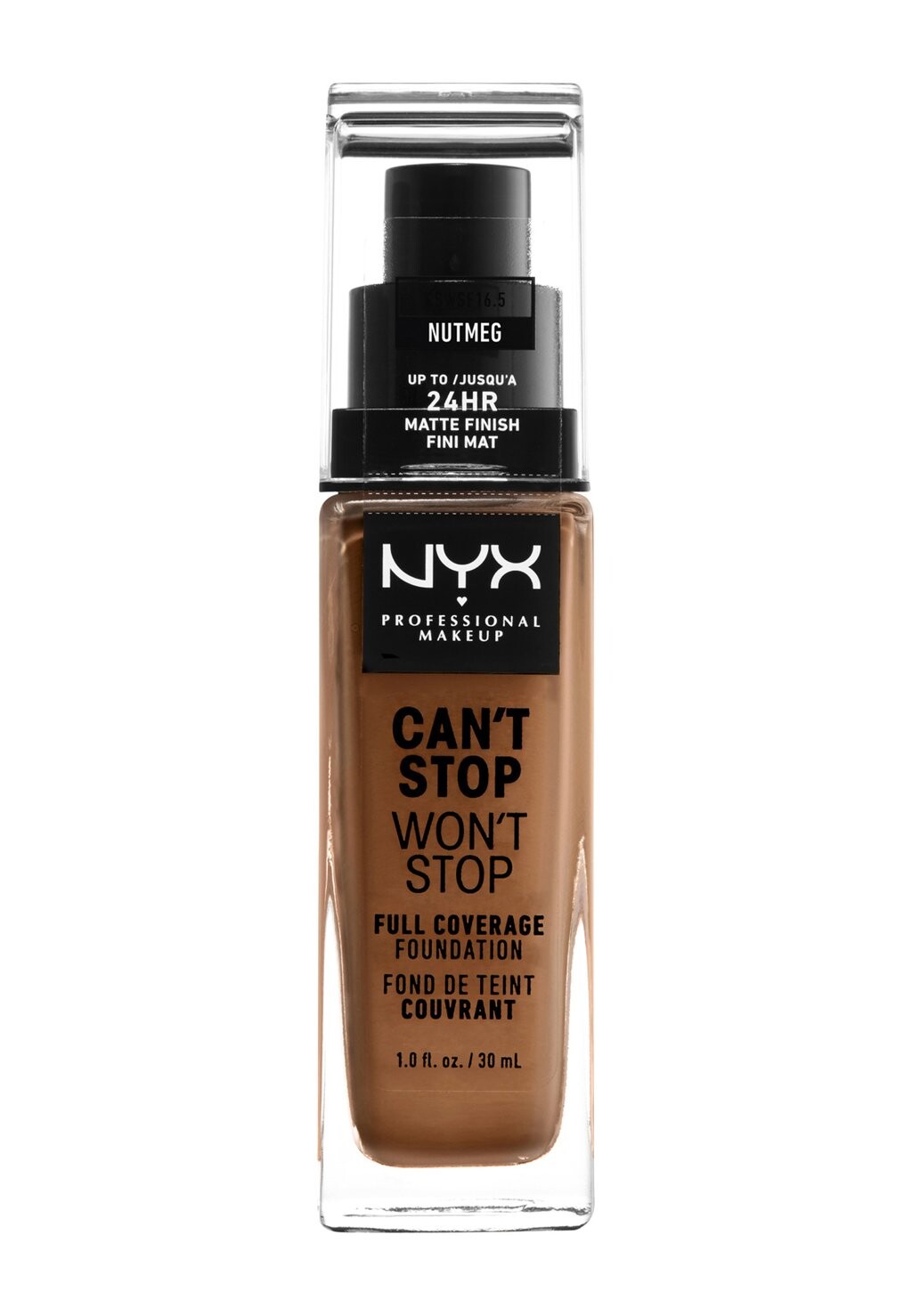

Тональный крем Can'T Stop Won'T Stop Foundation Nyx Professional Makeup, цвет 16.5 nutmeg