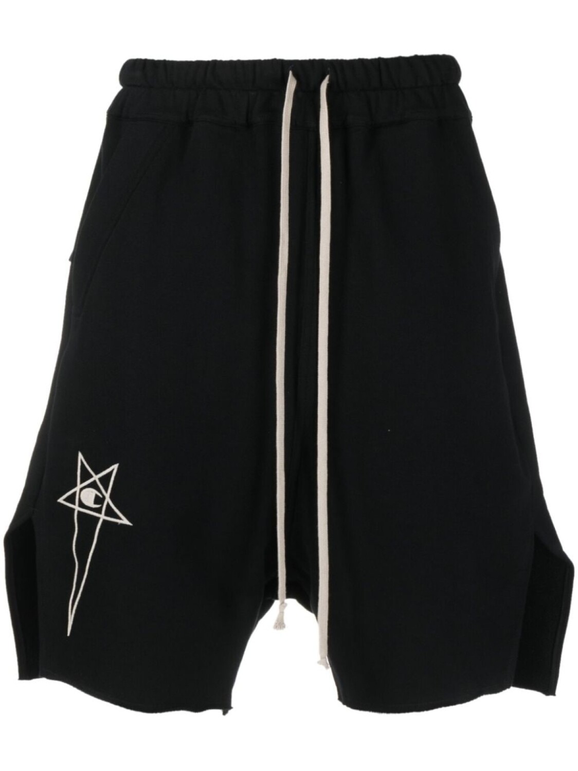 

Rick Owens X Champion шорты с вышитым логотипом, черный