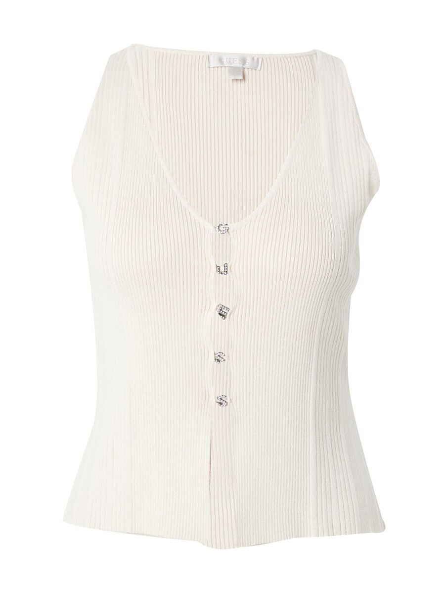 

Топ GUESS Knitted Top, кремовый