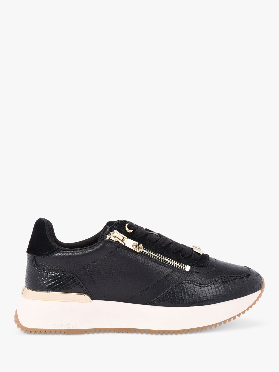 

Кожаные кроссовки на молнии Carvela Flare, черные