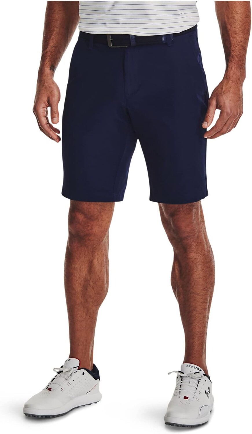

Зауженные шорты Drive Under Armour Golf, цвет Midnight Navy/Halo Gray
