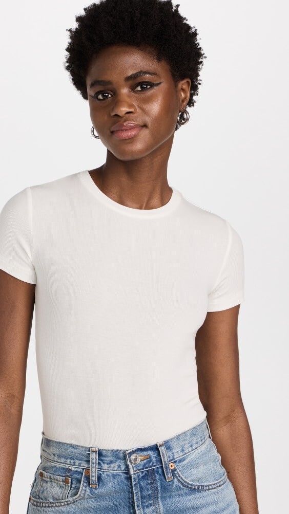 

Футболка L'AGENCE Ressi Crew Neck, белый