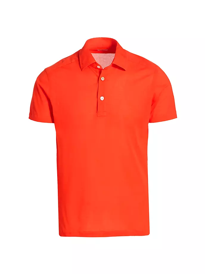Рубашка поло Позитано Kiton, цвет orange