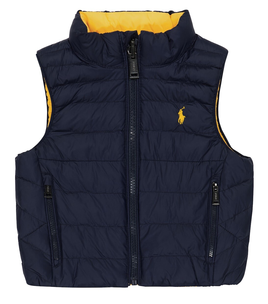 

Детский двусторонний стеганый жилет Polo Ralph Lauren Kids, синий
