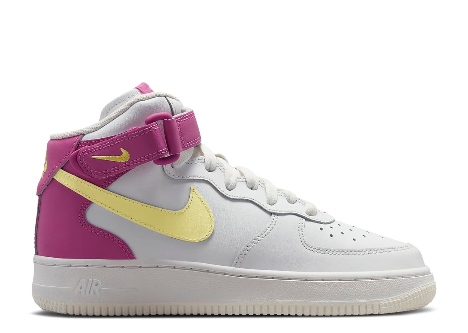 

Кроссовки Nike Air Force 1 Mid Le Gs 'Citron Fuchsia', белый