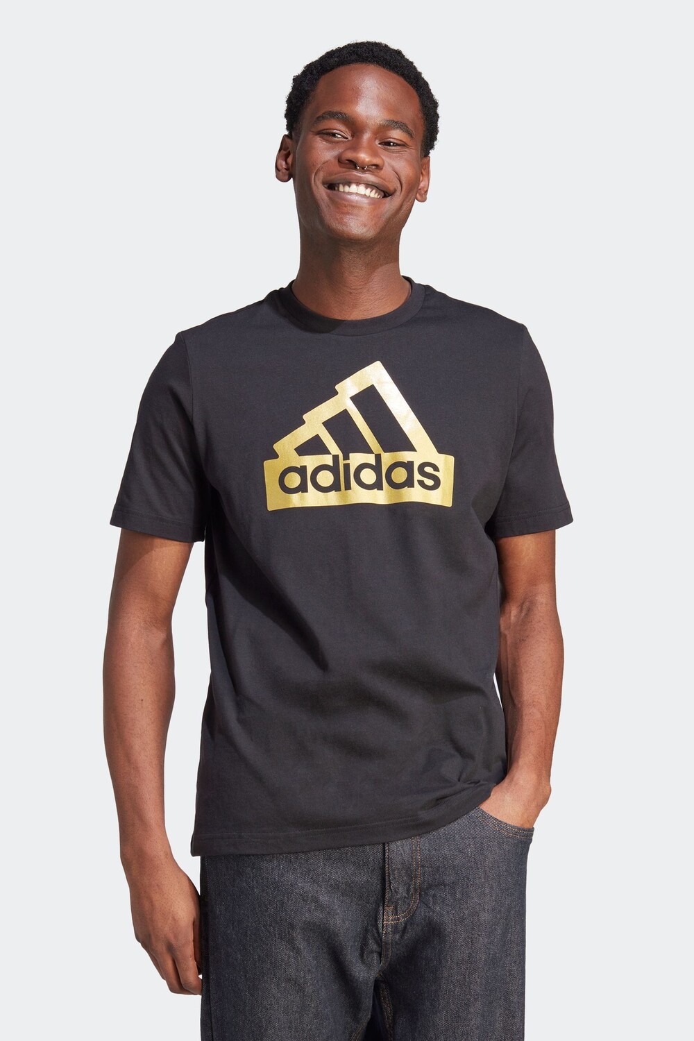

Спортивная футболка Future Icons с эффектом металлик adidas, черный