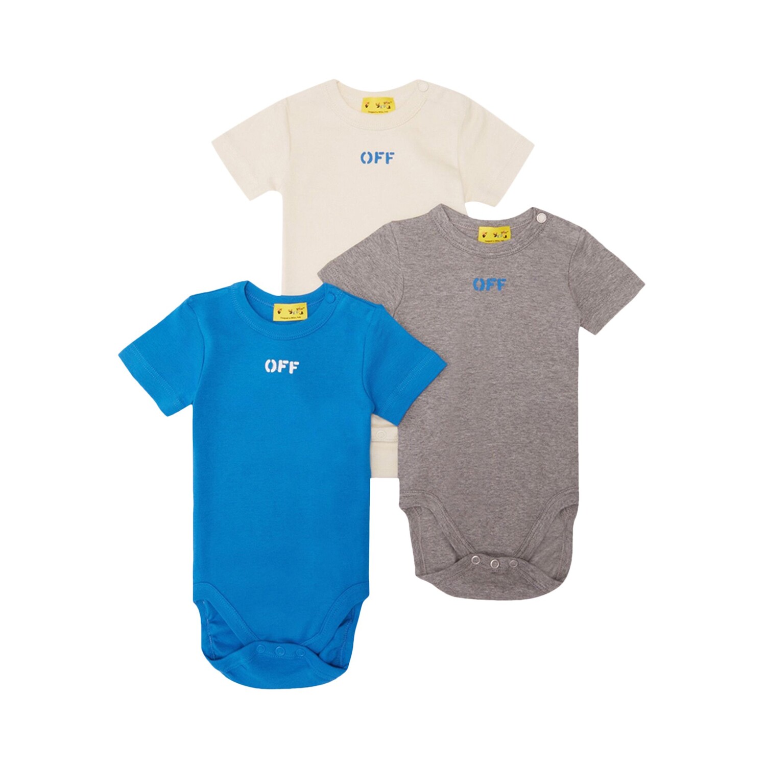 

Off-White Kids Off Stamp футболки с короткими рукавами (3 шт.), Многоцветный