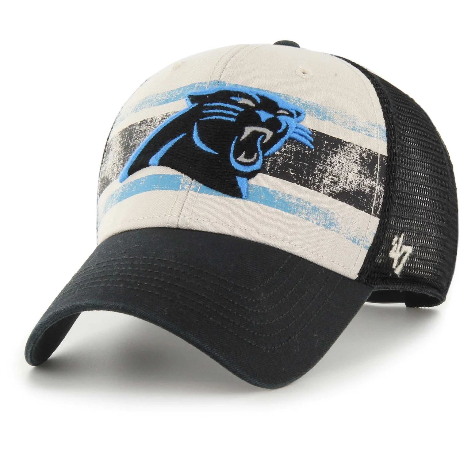 Мужская кремовая регулируемая кепка Carolina Panthers Breakout MVP Trucker '47