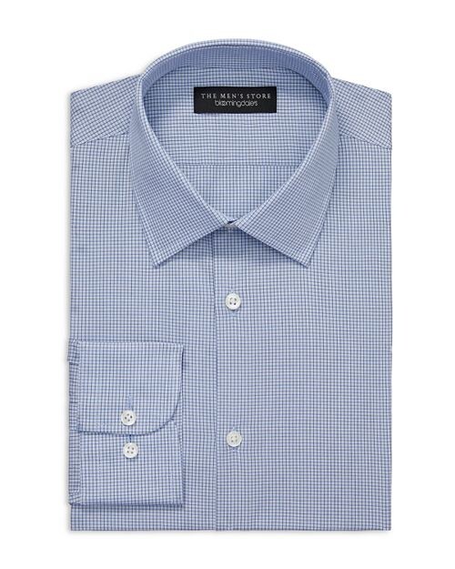 

Эластичная рубашка приталенного кроя The Men's Store at Bloomingdale's, цвет Blue