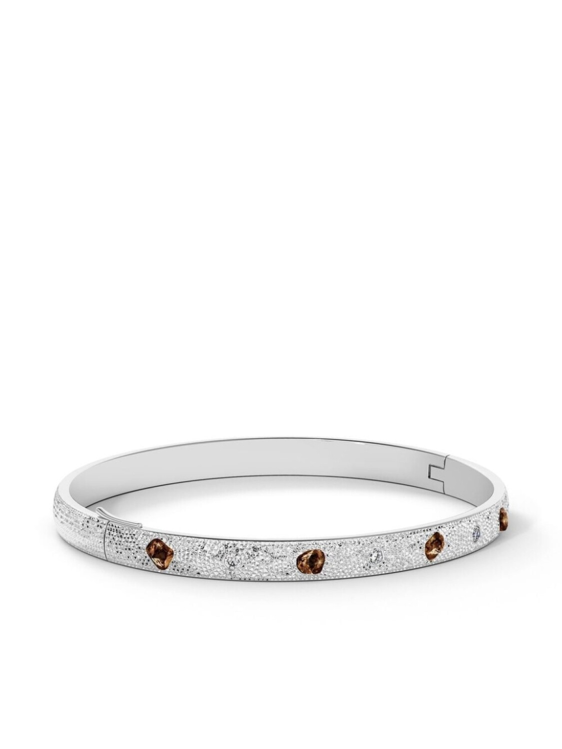

Браслет-бэнгл Talisman из белого золота с бриллиантами De Beers Jewellers, серебряный