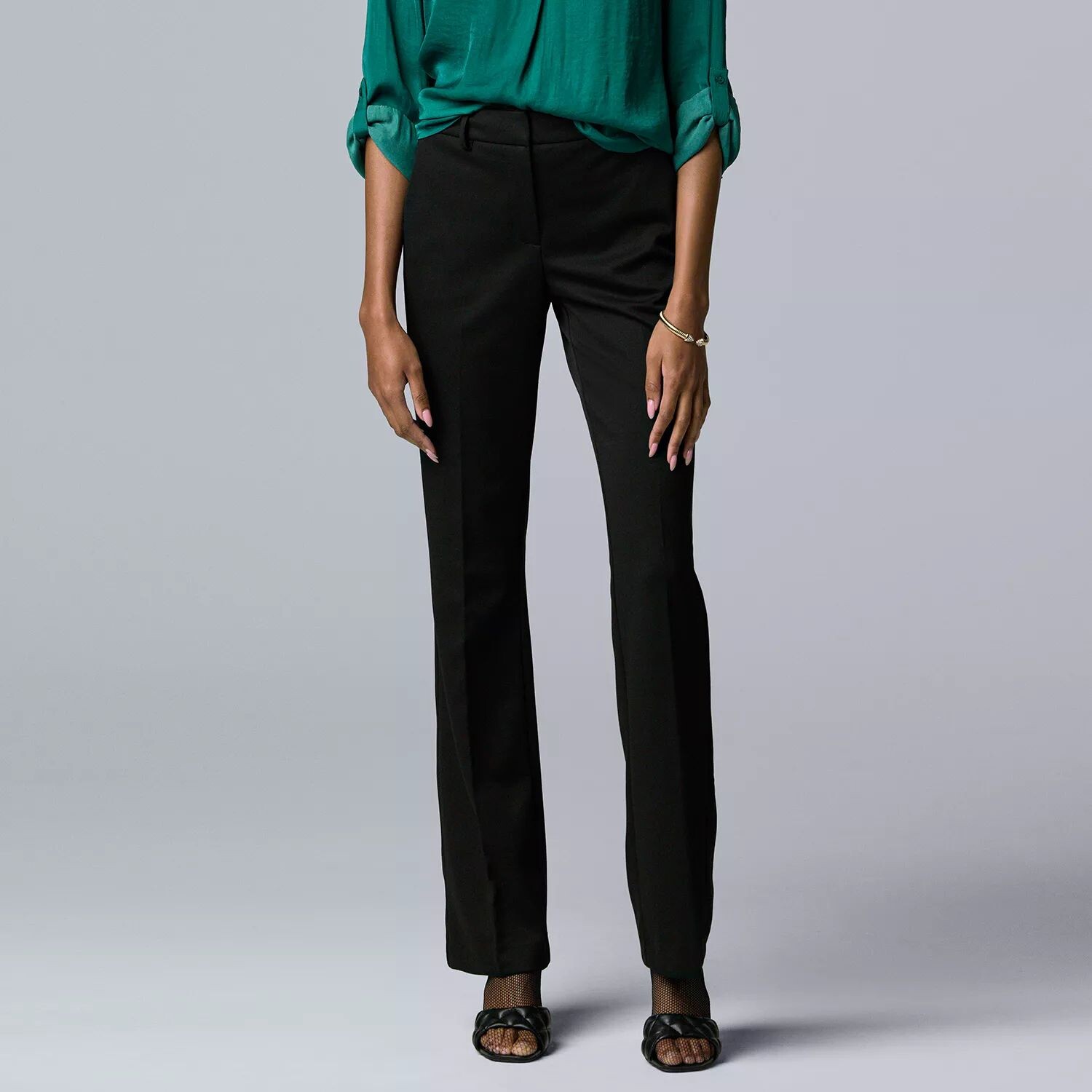 

Petite Simply Vera Расклешенные брюки с высокой посадкой Vera Wang Simply Vera Vera Wang