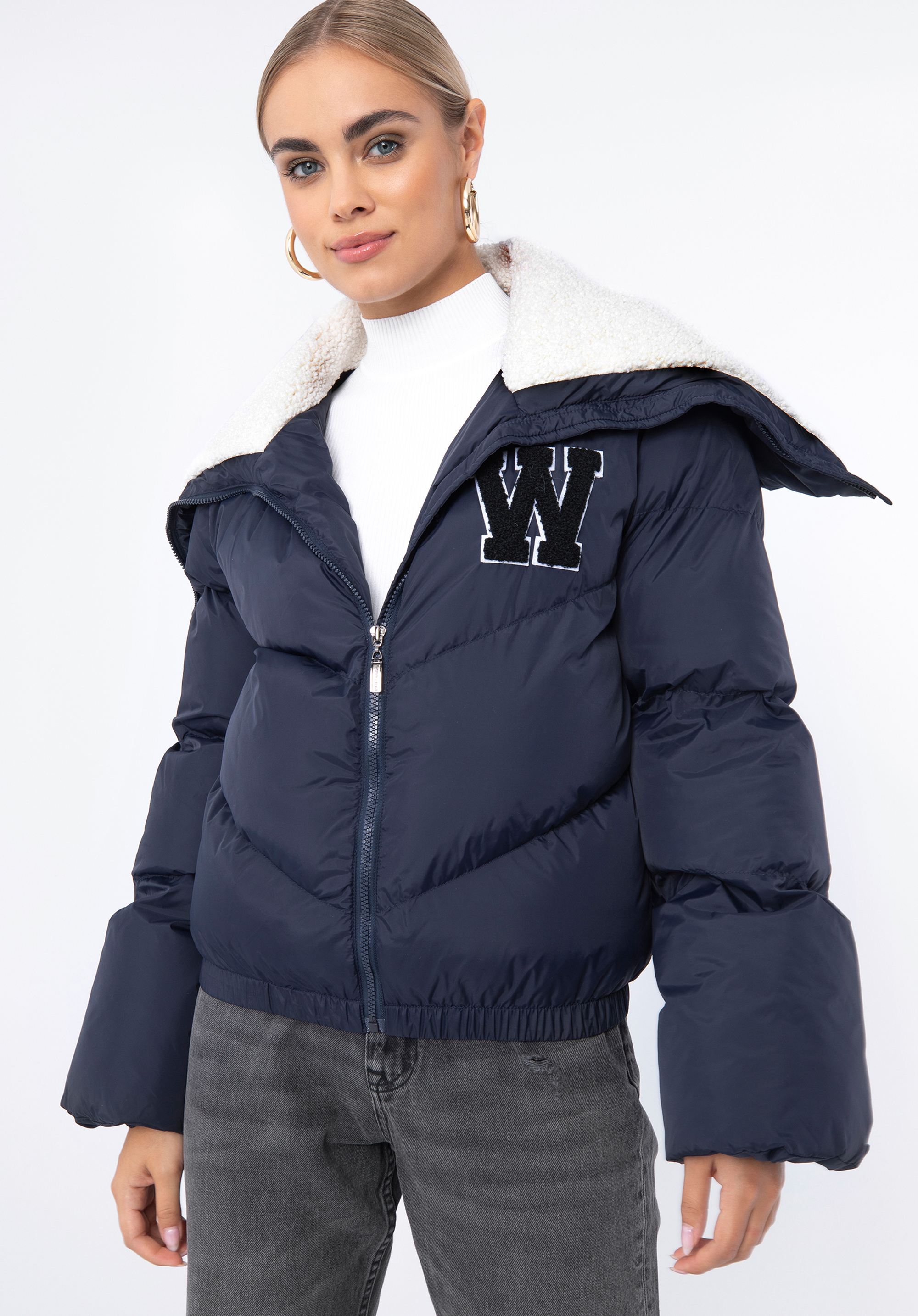 Кожаная куртка Wittchen Polyester jacket, темно синий