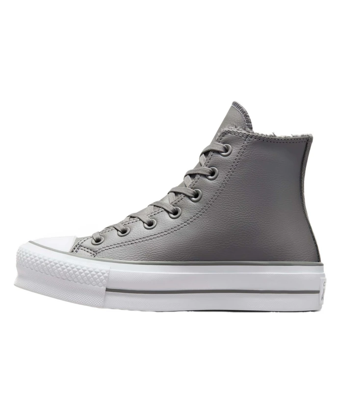 

Кроссовки на платформе Converse, серый